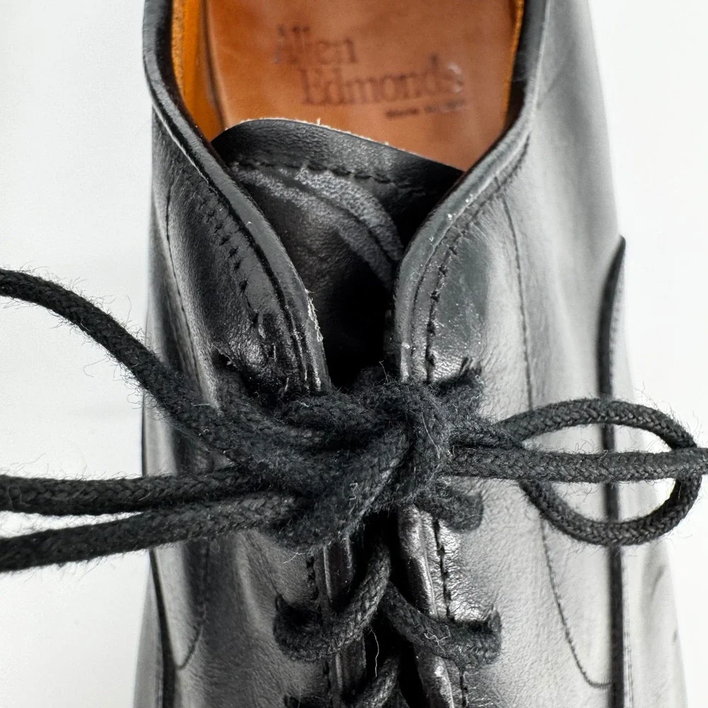 Allen Edmonds Park Avenue Black Leather Cap Toe Oxford Dress Shoes Mens 9.5 D